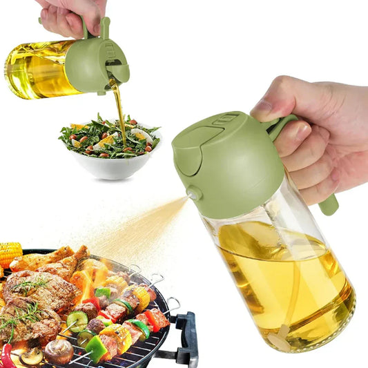 2-in-1 Glass Oil Spray Bottle